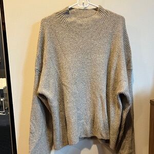 Cozy Greige Abercrombie Sweater